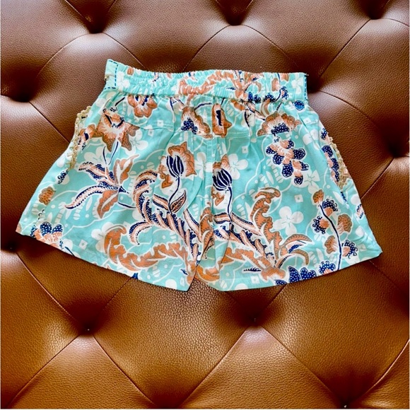 Skemo Santika Beaded Shorts NWT - Ocean Tropical SZ Small - Picture 6 of 7